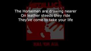 Metallica  The Four Horsemen Lyrics (HD)