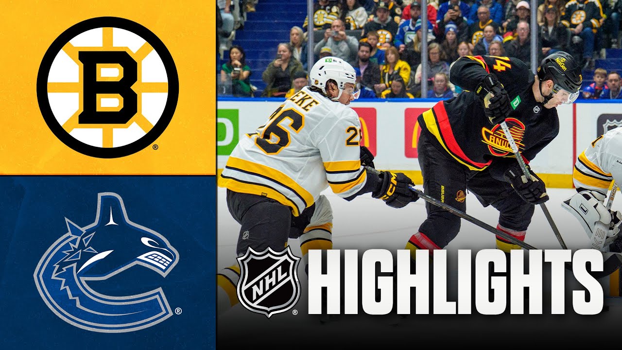 Bruins vs. Canucks | NHL Highlights | January 03, 2026