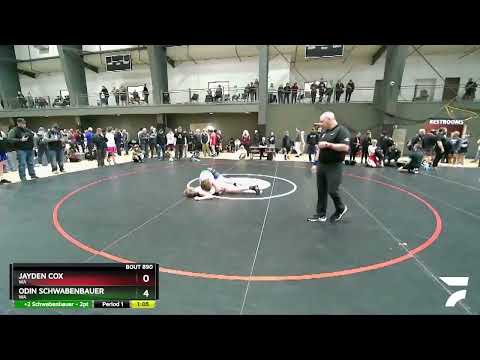170 Lbs Champ. Round 1 - Jayden Cox, WA Vs Odin Schwabenbauer, WA A701