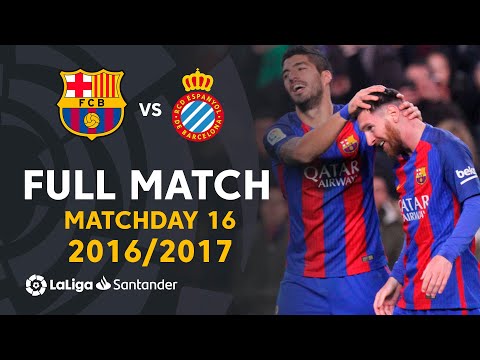 FC Barcelona vs RCD Espanyol (4-1) MD16 2016/2017 - FULL MATCH