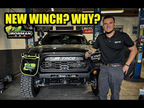 Installed A Ironman4x4 12K Winch & This Is Why? | TOYOTA TACOMA HOW TO INSTALL A WINCH