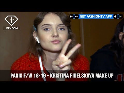 Kristina Fidelskaya Glowy Make Up Paris Fashion Week Fall/Winter 2018-19 | FashionTV | FTV