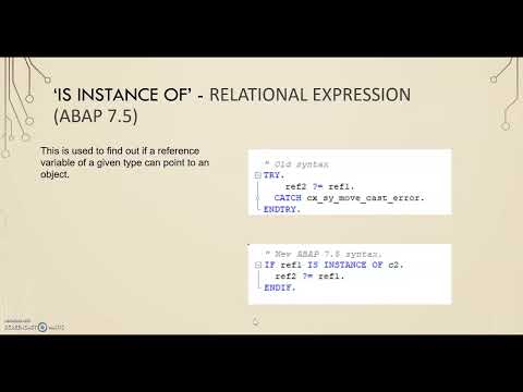 ABAP 7.5 syntax: 'Is Instance Of'