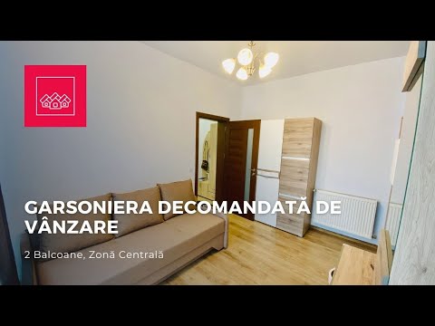 Garsoniera De Vanzare In Sibiu -Decomandata - 2 Balcoane - Zona Centrala