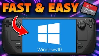 How To Install WINDOWS On Your STEAM DECK - FAST AND EASY Dual Boot