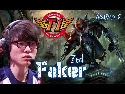 SKT T1 Faker ZED Mid vs Lux - Patch 6.1 KR | League of Legends