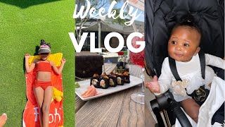 Weekly Vlog | Baby Miyah Gets Her Ears Pierced at 7months:( | Book shopping for the kids + more