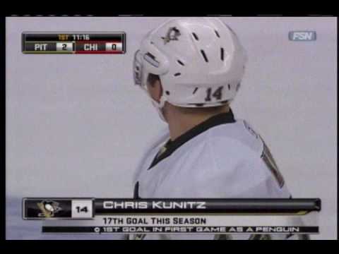Chris Kunitz Scores First Goal as a Penguin [2-27-09]