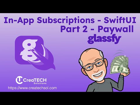In App Subscriptions in SwiftUI made easy with Glassfy - Part 2 - Creating the Paywall thumbnail