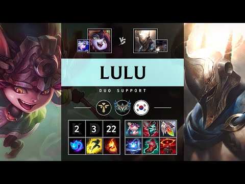 Lulu Support vs Pantheon - KR Challenger Patch 14.23