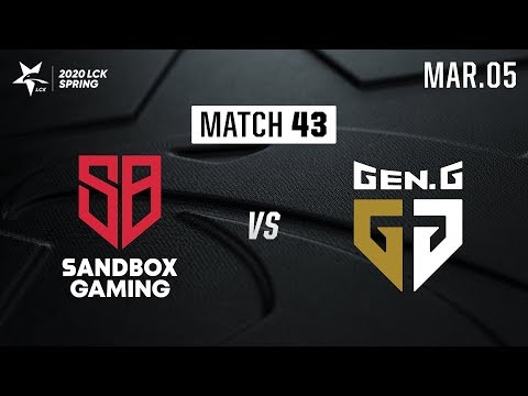 SB vs GEN | Match43 H/L 03.05 | 2020 LCK Spring