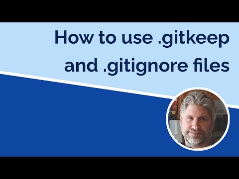 How to use gitignore and gitkeep files