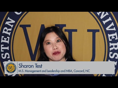 WGU May 2020 Virtual Commencement - Graduate Speaker Sharon Test