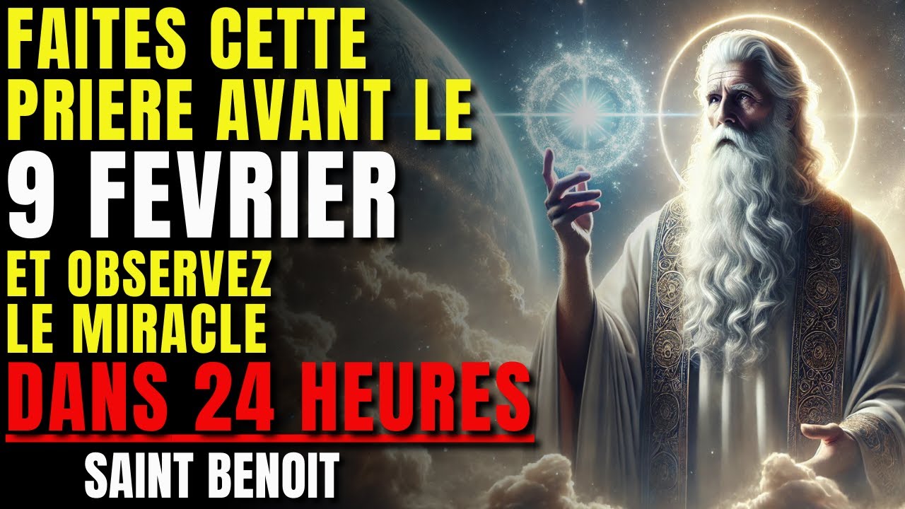 RECEVEZ LE MIRACLE QUE VOUS ATTENDEZ 🙏 PRIÈRE PUISSANTE À SAINT BENOÎT ET JESUS CHRIST