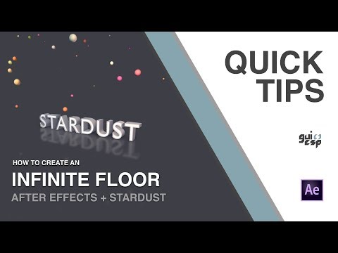 QuickTip #02 - How to create an Infinite Floor (Stardust for After Effects)