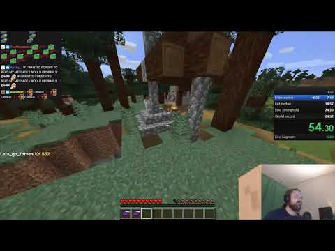 Forsen forgets the first rule of Minecraft