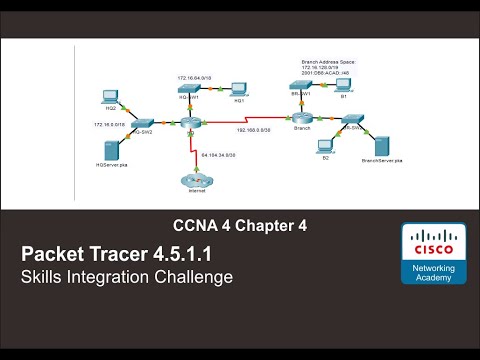 Packet Tracer 4.5.1.1 -  Skills Integration Challenge