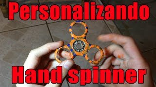 Customizando meu hand spinner / DEU RUIM