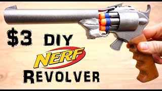 Homemade Nerf Gun Revolver (Easy $3)