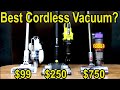 Best Cordless Vacuum? $99 HART vs $250 Ryobi, $300 LG, $349 SHARK, $439 Tineco, $750 Dyson