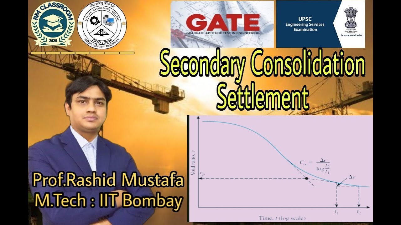 Lecture-7 | Secondary Consolidation Settlement |Geotechnical Engineering-II| Prof. Rashid Mustafa