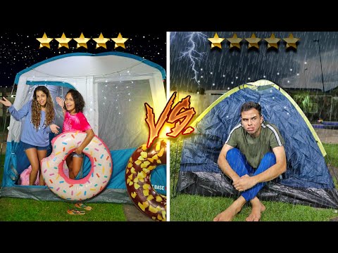 5 STAR VS 1 STAR CAMP! - VERY EPIC!