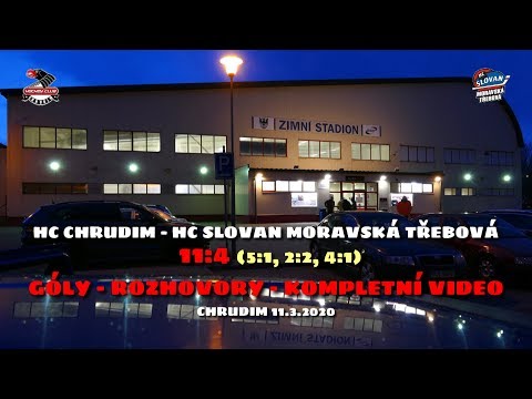 HC Chrudim - HC Slovan Moravská Třebová  11:4 - finále - 2. utkání - Chrudim 11.3.2020
