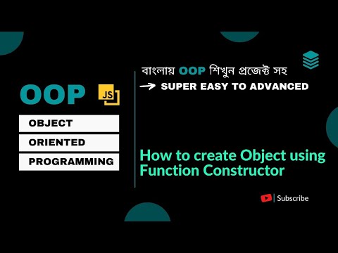 Object Oriented Programming Bangla 3 How To Create Object Using Function Constructor In Javascript