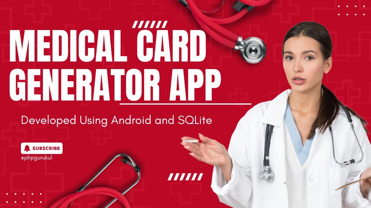Medical Card Generator Android App Project Using SQLite | PHPGurukul