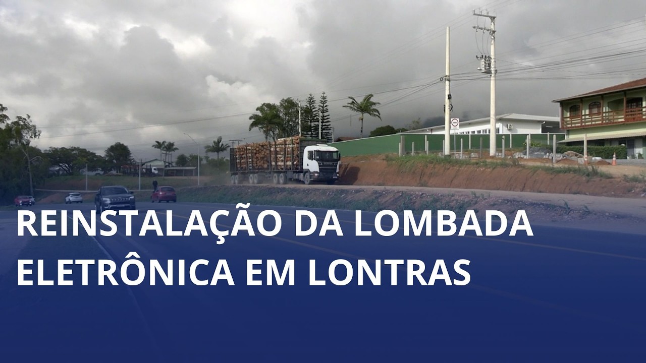 Reinstalação de lombada eletrônica na BR-470, em Lontras, deve ser concluída até o final da semana
