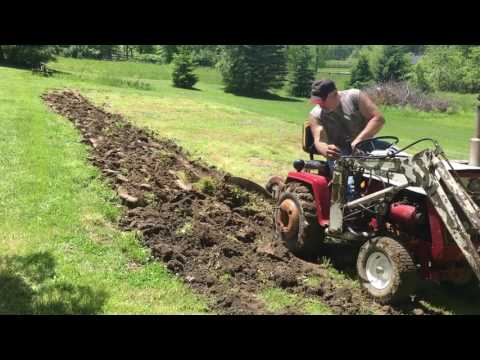Cub Cadet 126 Plowing Garden