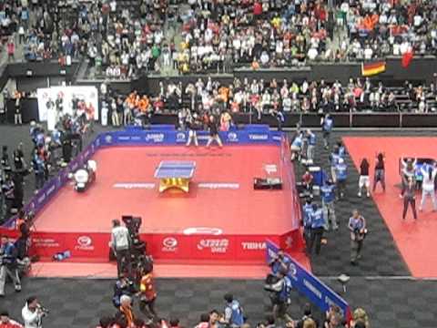 Zhang Jike - Wang Hao last point Zhang + celebration 2011 WTTC Rotterdam