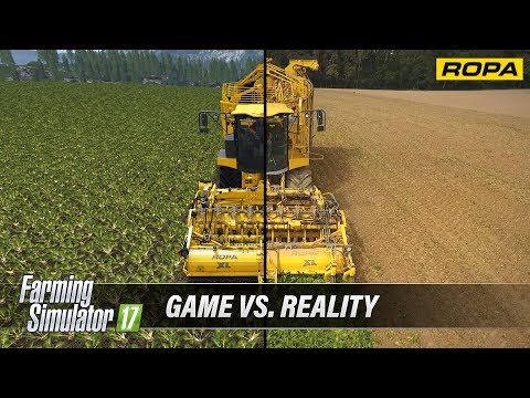Farming Simulator 17 ROPA DLC  - Game vs Reality Comparison