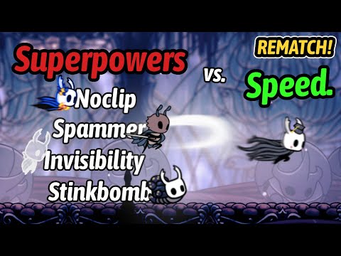 Hollow Knight - Speedrunner vs. 4 Hunters with NEW Superpowers REMATCH!