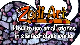 How to use stones in stained glass art