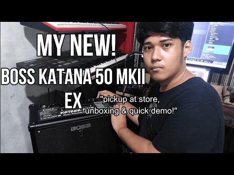 I got the BOSS KATANA 50 MKII EX!! "pickup at store, unboxing & quick demo" FT. @joemelniverba4454