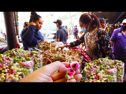 Asian Street Food - Daily Fresh Food Compilation In Phnom Penh Market
