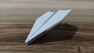 How to make an origami airplane with simple and easy paper in 1 minute#origami #origamicrown