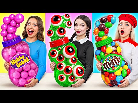 Wednesday vs Grandma Cooking Challenge | Amazing Cooking Hacks by Multi DO Challenge