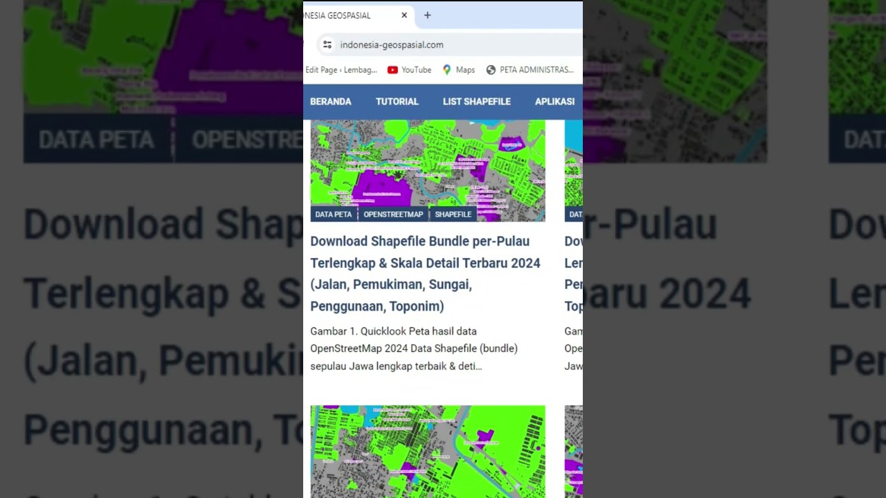 Download Shapefile SHP Indonesia Terbaru Update 2024 #shapefile  #openstreetmap #geospatial #share