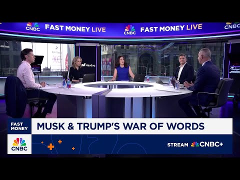 'Fast Money' traders talk Pres. Trump and Elon Musk's public feud