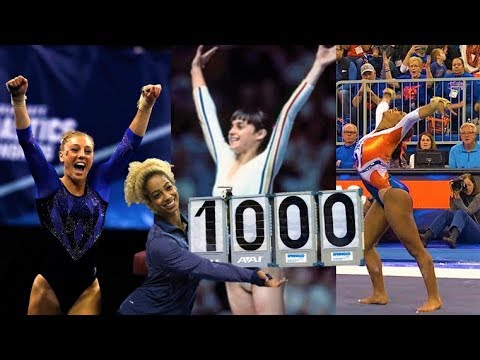 Four perfect 10's in gymnastics