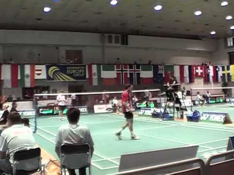 MMČR badminton 2009 MS Scott Evens IRA - Mathias Wigardt SWE 01