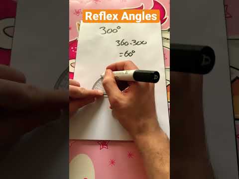Using a Protractor to draw Reflex Angles #shorts