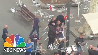 الإسبان يتقاتلون في يوم العيد الوطني