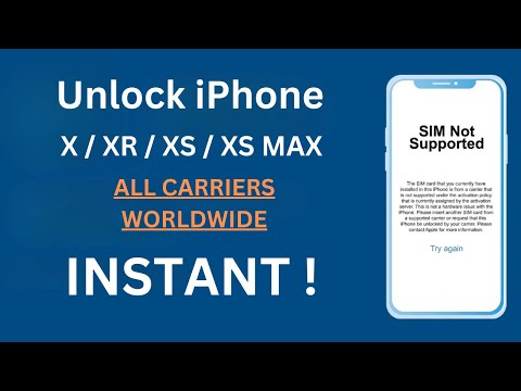 Unlock iPhone X, XR, XS, XS Max FREE by IMEI with Unlock Code Generator (INSTANT)