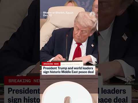 President Trump and world leaders sign historic Middle East peace deal