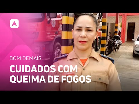 Bombeiros alertam sobre cuidados com queima de fogos