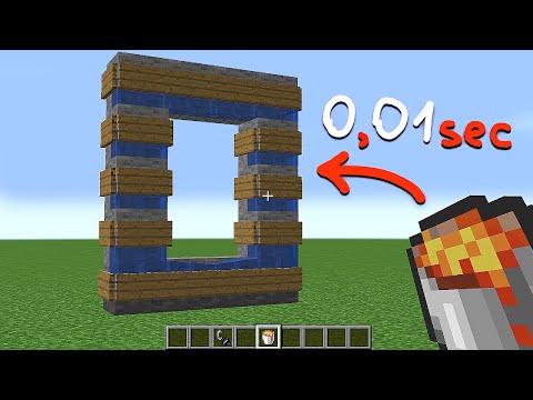 steveee - fastest way to build nether portal in survival