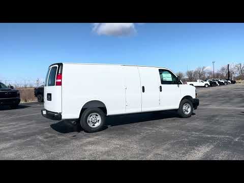 2026 Chevrolet Express Cargo Van 2500 Extended Wheelbase Rear-Wheel Drive in White for sale at Lally Chevrolet Ltd. in Tilbury, ON